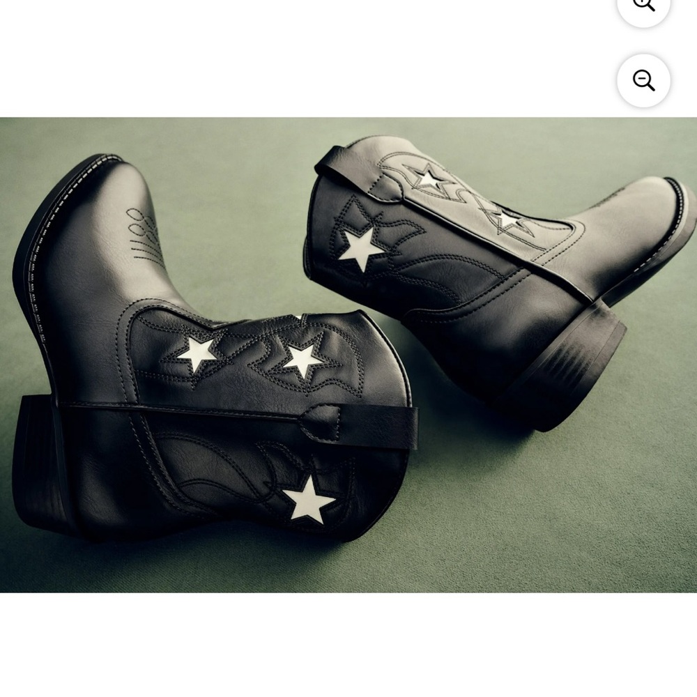 Wonder Nation Big Girls Star Western Cowgirl Boots Size 5